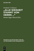 Cover: "Alle Weisheit stammt vom Herrn ." - De Gruyter