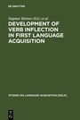 Cover: Development of Verb Inflection in First Language Acquisition - De Gruyter Mouton
