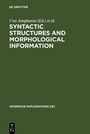 Cover: Syntactic Structures and Morphological Information - De Gruyter Mouton