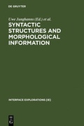 Cover: Syntactic Structures and Morphological Information - De Gruyter Mouton