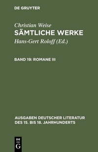 Enlarge image Cover: Romane III - De Gruyter