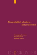 Cover: Wissenschaftlich schreiben - lehren und lernen - De Gruyter