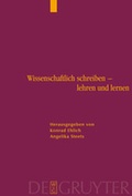 Cover: Wissenschaftlich schreiben - lehren und lernen - De Gruyter