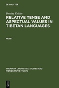 Cover: Relative Tense and Aspectual Values in Tibetan Languages - De Gruyter Mouton