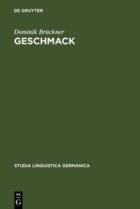 Abbildung von: Geschmack - De Gruyter