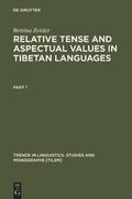 Cover: Relative Tense and Aspectual Values in Tibetan Languages - De Gruyter Mouton