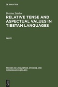 Cover: Relative Tense and Aspectual Values in Tibetan Languages - De Gruyter Mouton