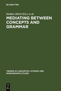 Cover: Mediating between Concepts and Grammar - De Gruyter Mouton