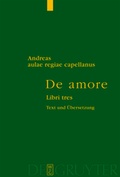 Cover: Von der Liebe - De Gruyter