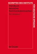 Cover: Handbuch deutscher Kommunikationsverben / W&ouml;rterbuch - De Gruyter