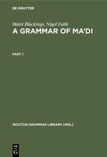 Cover: A Grammar of Ma'di - De Gruyter Mouton