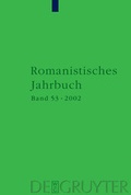 Cover: Romanistisches Jahrbuch - De Gruyter