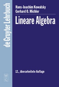 Abbildung von: Lineare Algebra - De Gruyter