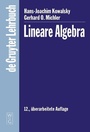 Cover: Lineare Algebra - De Gruyter