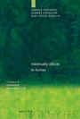 Cover: Minimality Effects in Syntax - De Gruyter Mouton