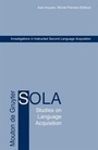 Cover: Investigations in Instructed Second Language Acquisition - De Gruyter Mouton
