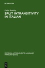 Cover: Split Intransitivity in Italian - De Gruyter Mouton