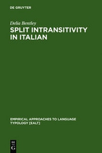 Enlarge image Cover: Split Intransitivity in Italian - De Gruyter Mouton