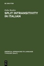 Cover: Split Intransitivity in Italian - De Gruyter Mouton