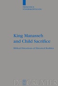 Cover: King Manasseh and Child Sacrifice - De Gruyter