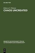 Cover: Chaos Uncreated - De Gruyter