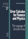 Cover: Error Calculus for Finance and Physics - De Gruyter