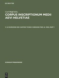 Cover: Le iscrizioni dei cantoni Ticino e Grigioni fino al 1300 - De Gruyter