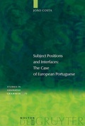 Cover: Subject Positions and Interfaces - De Gruyter Mouton