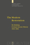 Cover: The Modern Restoration - De Gruyter
