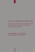 Cover: Aus der Werkstatt Harnacks - De Gruyter