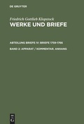 Cover: Apparat / Kommentar. Anhang - De Gruyter