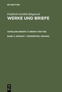 Cover: Friedrich Gottlieb Klopstock: Werke und Briefe. Abteilung Briefe IV: Briefe 1759-1766 / Apparat / Kommentar. Anhang - De Gruyter