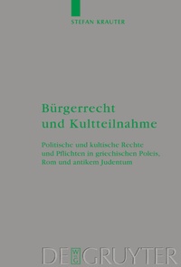 Abbildung von: Bürgerrecht und Kultteilnahme - De Gruyter