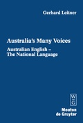 Cover: Australian English - The National Language - De Gruyter Mouton