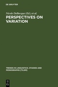 Cover: Perspectives on Variation - De Gruyter Mouton