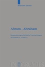 Cover: Abram - Abraham - De Gruyter