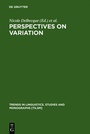 Cover: Perspectives on Variation - De Gruyter Mouton