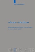 Cover: Abram - Abraham - De Gruyter