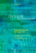 Cover: Regionale Prosodie im Deutschen - De Gruyter