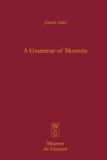 Cover: A Grammar of Moset&eacute;n - De Gruyter Mouton