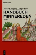 Cover: Handbuch Minnereden - De Gruyter