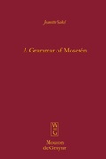 Cover: A Grammar of Moset&eacute;n - De Gruyter Mouton