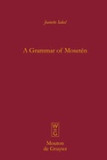 Cover: A Grammar of Moset&eacute;n - De Gruyter Mouton