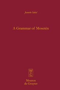 Abbildung von: A Grammar of Mosetén - De Gruyter Mouton