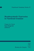 Cover: Morphosyntactic Expression in Functional Grammar - De Gruyter Mouton