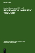 Cover: Reviewing Linguistic Thought - De Gruyter Mouton