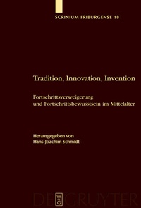 Enlarge image Cover: Tradition, Innovation, Invention - De Gruyter