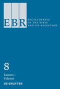 Cover: Encyclopedia of the Bible and Its Reception (EBR) / Essenes - Fideism - De Gruyter