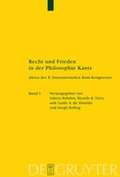 Cover: Recht und Frieden in der Philosophie Kants - De Gruyter