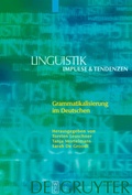 Cover: Grammatikalisierung im Deutschen - De Gruyter
